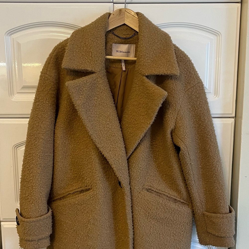 BCBGeneration Teddy Long Coat Size XL